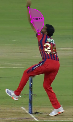 Extension of non-bowling arm