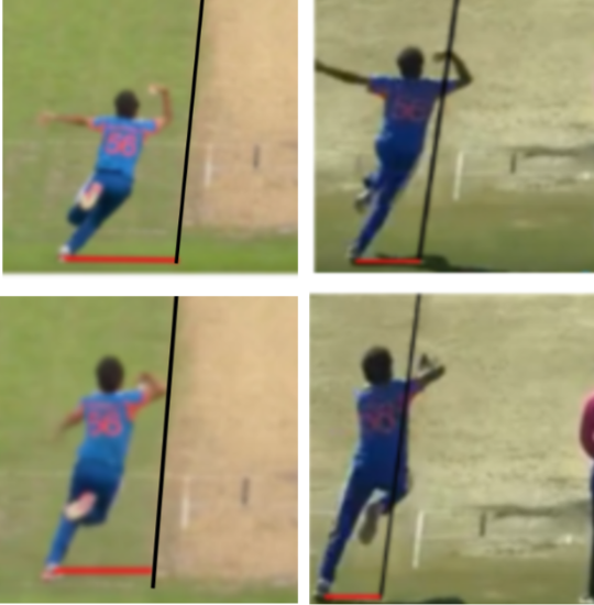 Comparing run-up positioning in the ENG and ZIM series