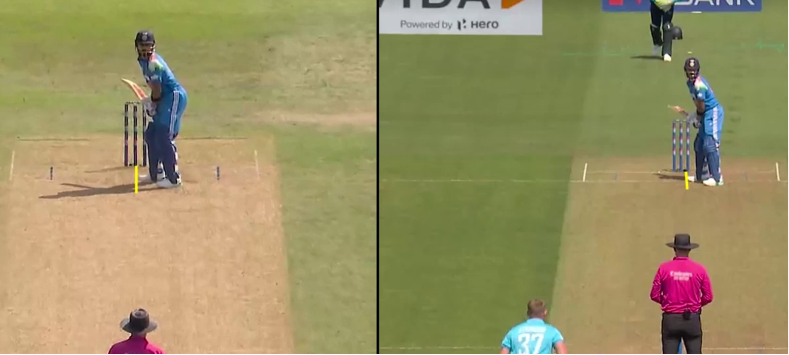 Comparison of Virat Kohli's stance in the 1st and 2nd ODIs