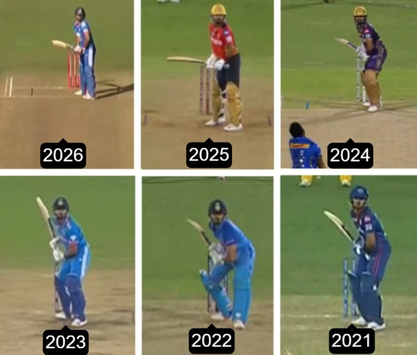 Shreyas Iyer’s batting stance vs pace over the years